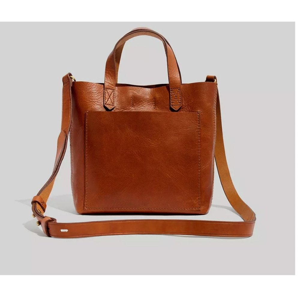 Madewell Womens $128 Small Transport Crossbody Purse English Saddle G8078